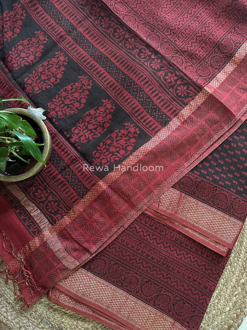  Bagh Print Tissue Suit