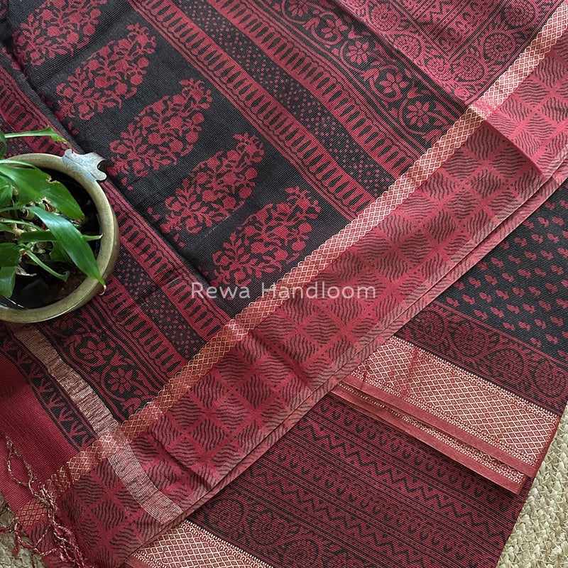  Bagh Print Tissue Suit