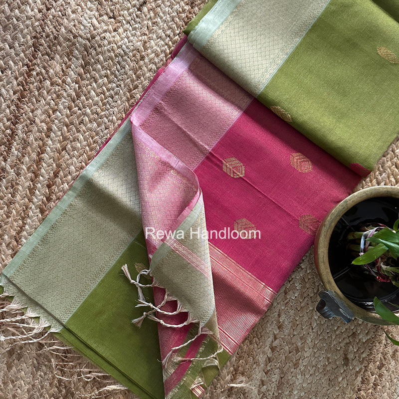 Maheshwari Tissue Silk Saree