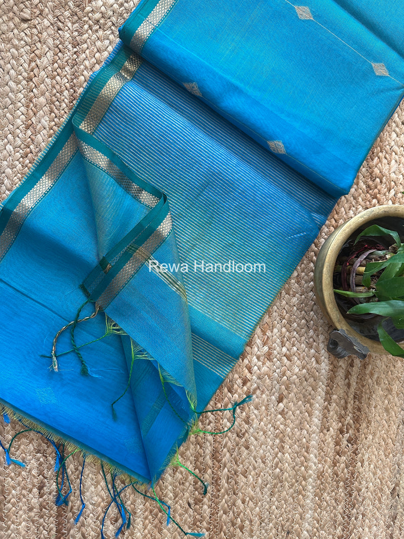  Lining Butti Shaded Maheshwari Saree