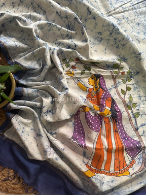 Maheshwari Hand painted Dupatta