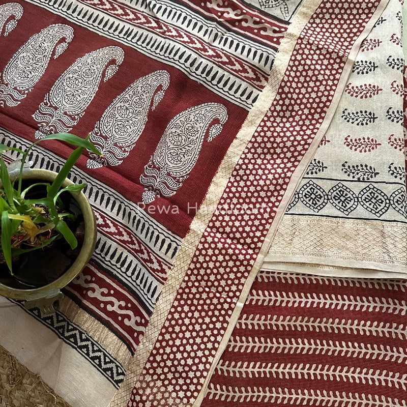  Bagh Print Tissue Suit