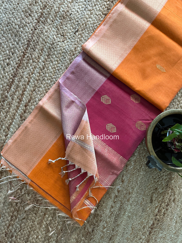 Maheshwari Tissue Silk Saree