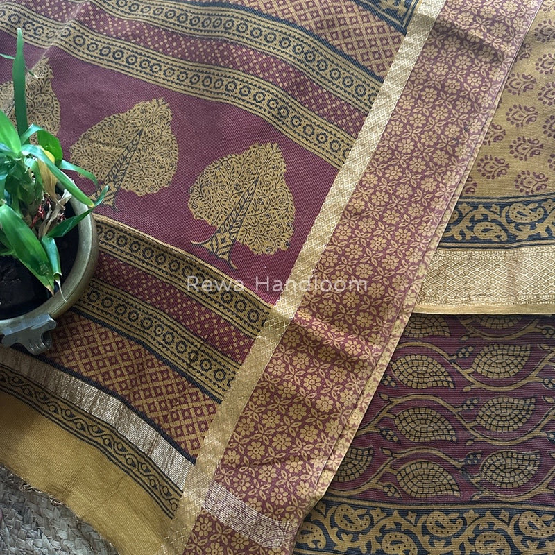  Bagh Print Tissue Suit