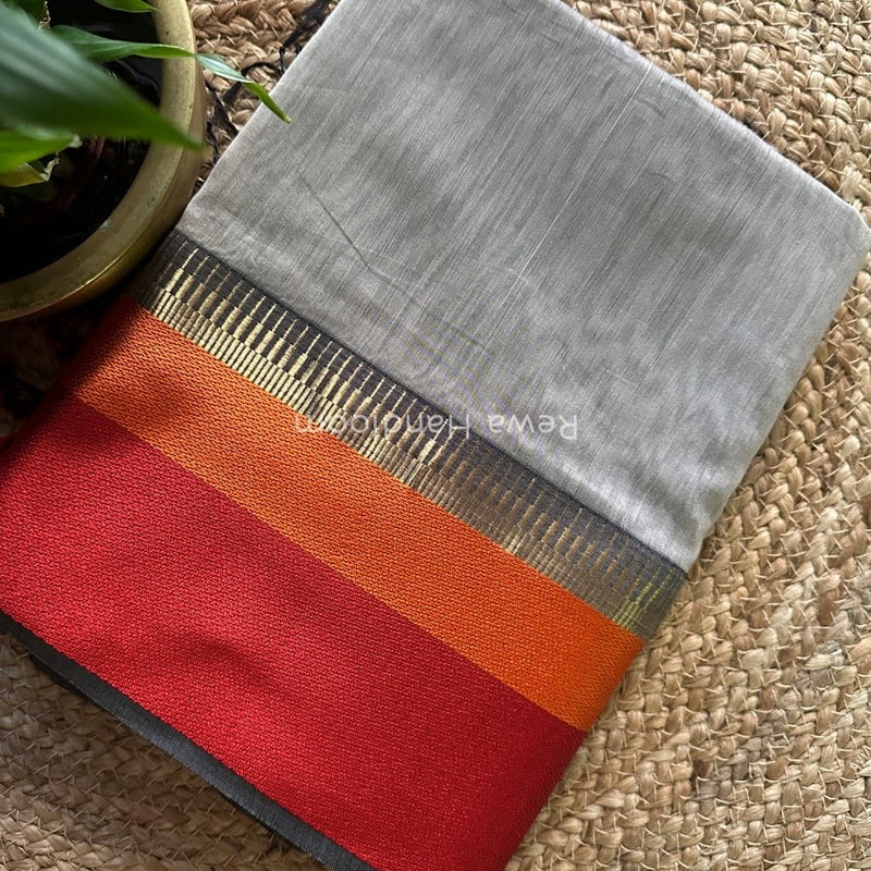 Maheshwari Multicolor Border Saree