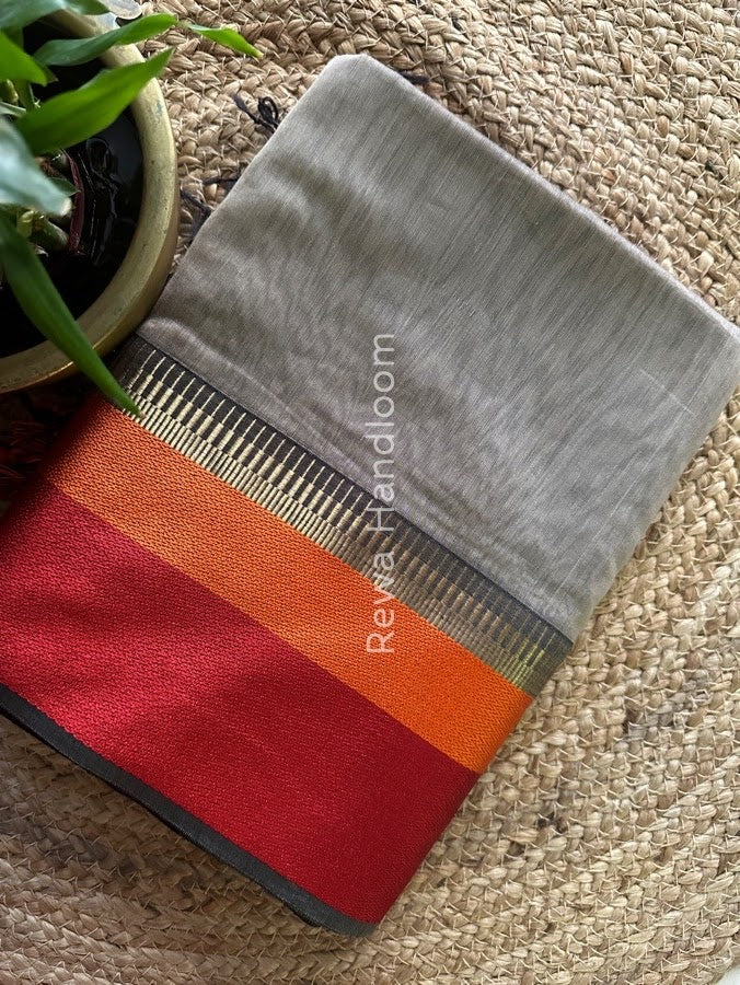 Maheshwari Multicolor Border Saree