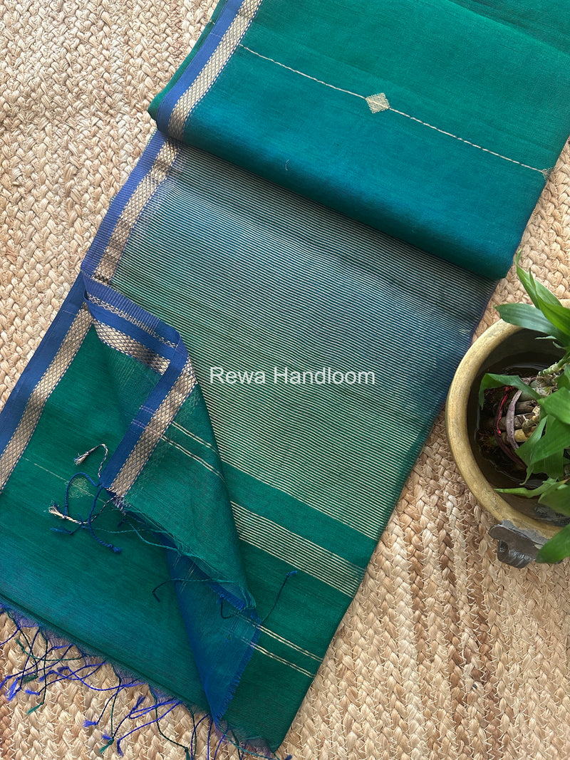  Lining Butti Shaded Maheshwari Saree