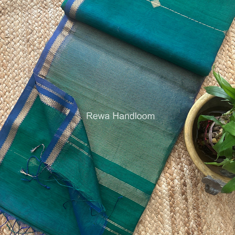  Lining Butti Shaded Maheshwari Saree