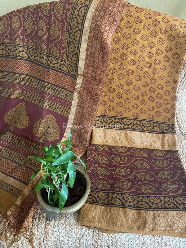 Maheshwari Bagh Print Tissue Suit