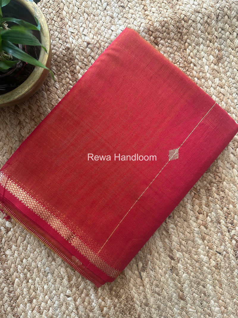 Pink Lining Butti Shaded Maheshwari Saree SBS093