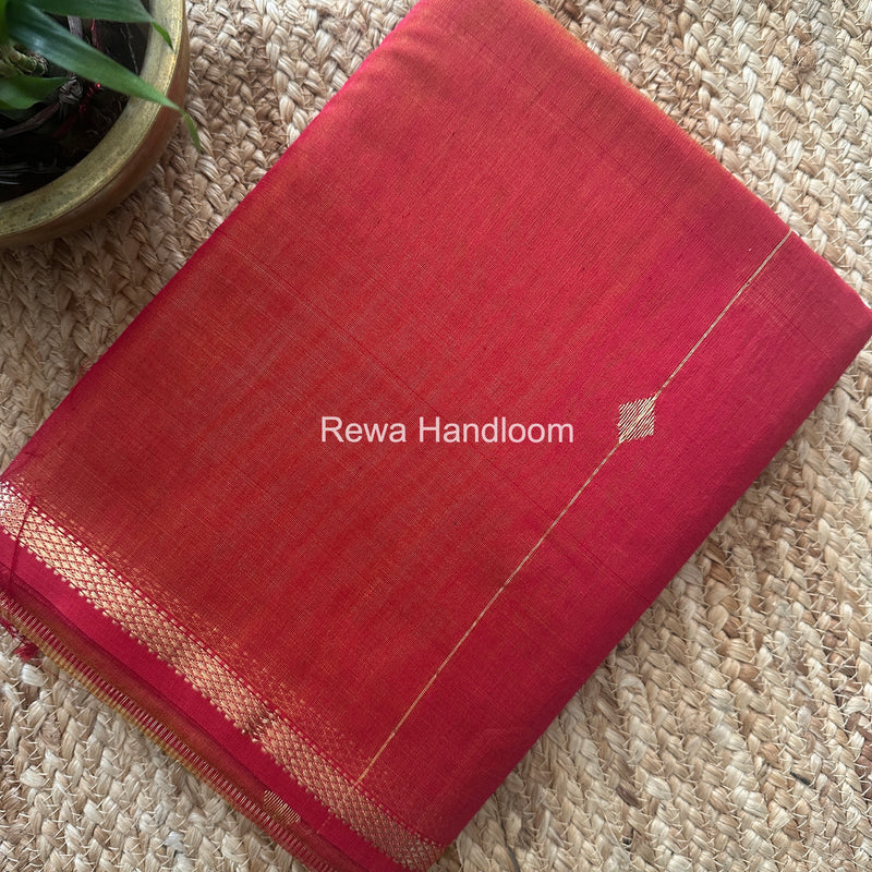 Pink Lining Butti Shaded Maheshwari Saree SBS093