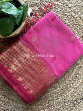  Sikka Butta Pallu Zari Border Saree ~ Maheshwari Saree