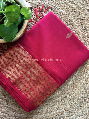  Sikka Butta Pallu Zari Border Saree ~ Maheshwari Saree