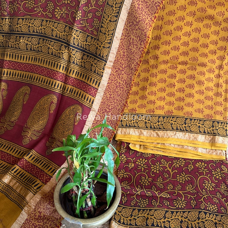 Maheshwari  Bagh Print Suit