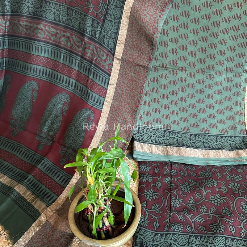 Maheshwari Bagh Print Suit