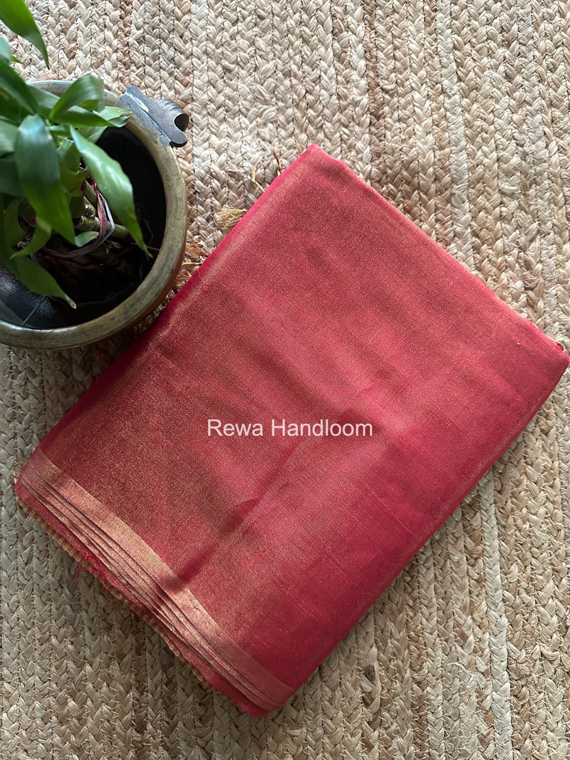 Maheshwari Rani Pink Tissue Saree TS052