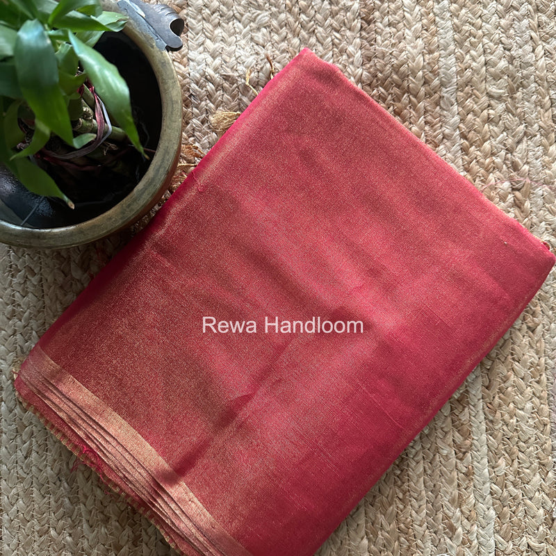 Maheshwari Rani Pink Tissue Saree TS052