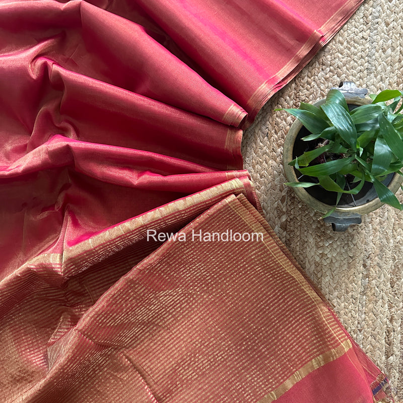 Maheshwari Rani Pink Tissue Saree TS052