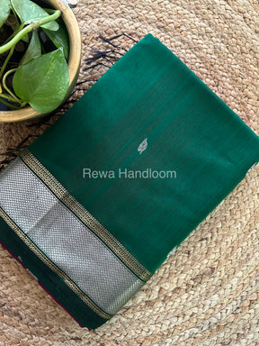 Maheshwari Silver Zari Sarees