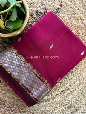 Maheshwari Silver Zari Sarees