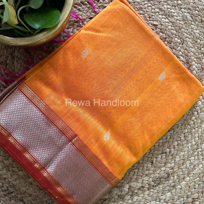 Maheshwari Silver Zari Sarees
