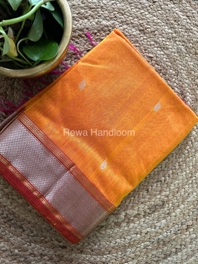 Maheshwari Silver Zari Sarees