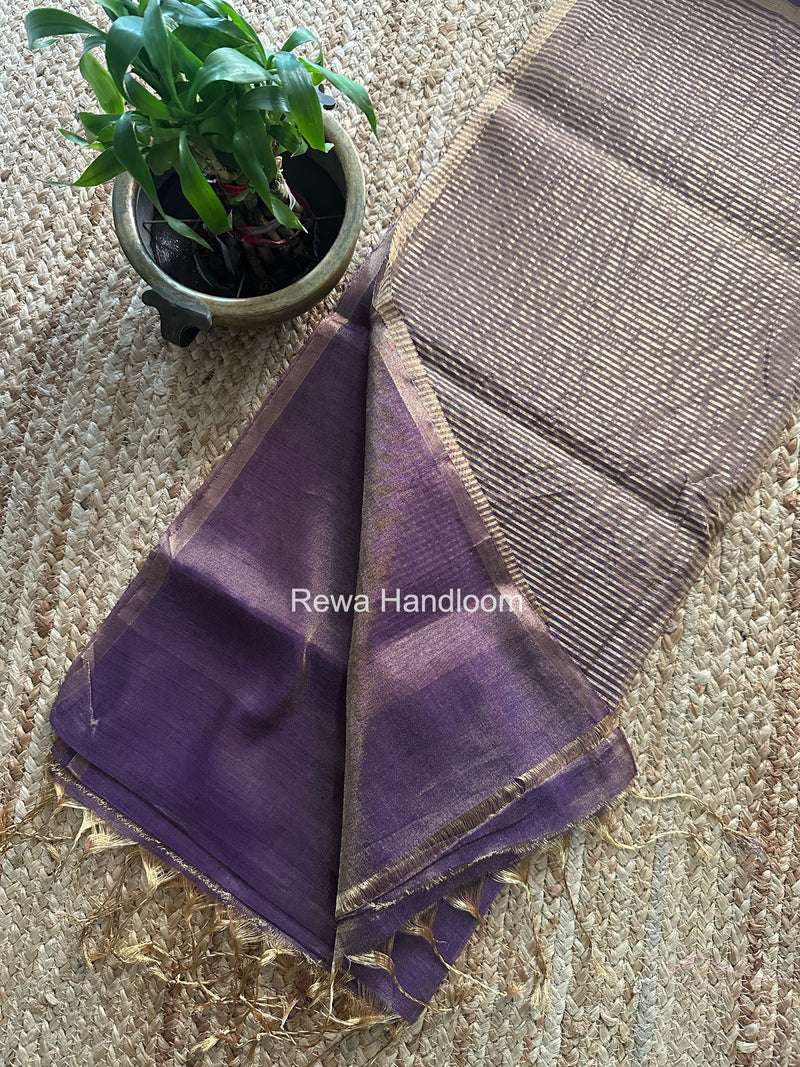 Maheshwari Purple Tissue Saree TS054