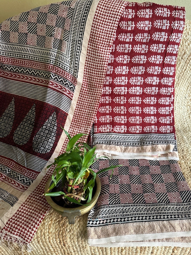 Maheshwari Bagh Print Suit