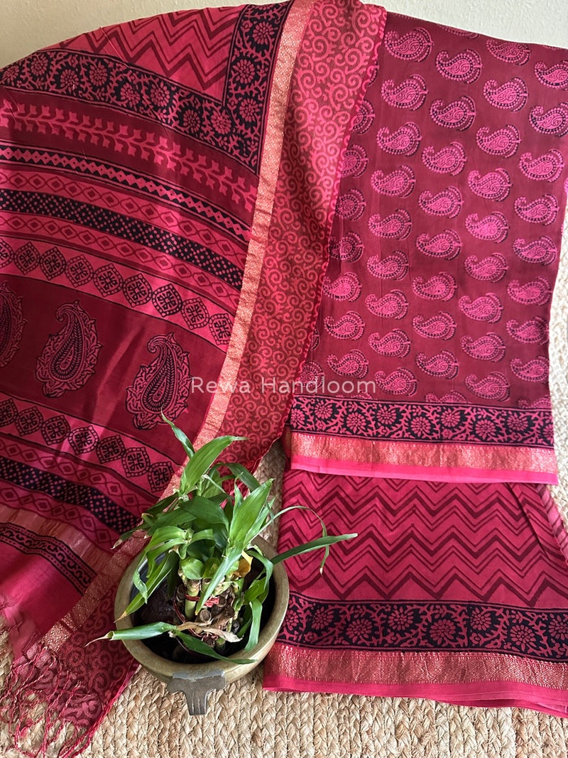 Maheshwari Bagh Print Suit