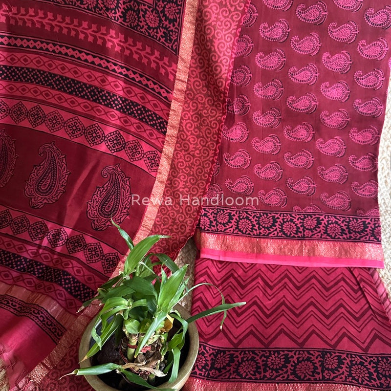 Maheshwari Bagh Print Suit
