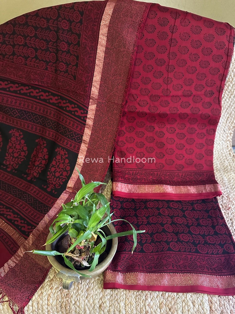 Maheshwari Bagh Print Suit