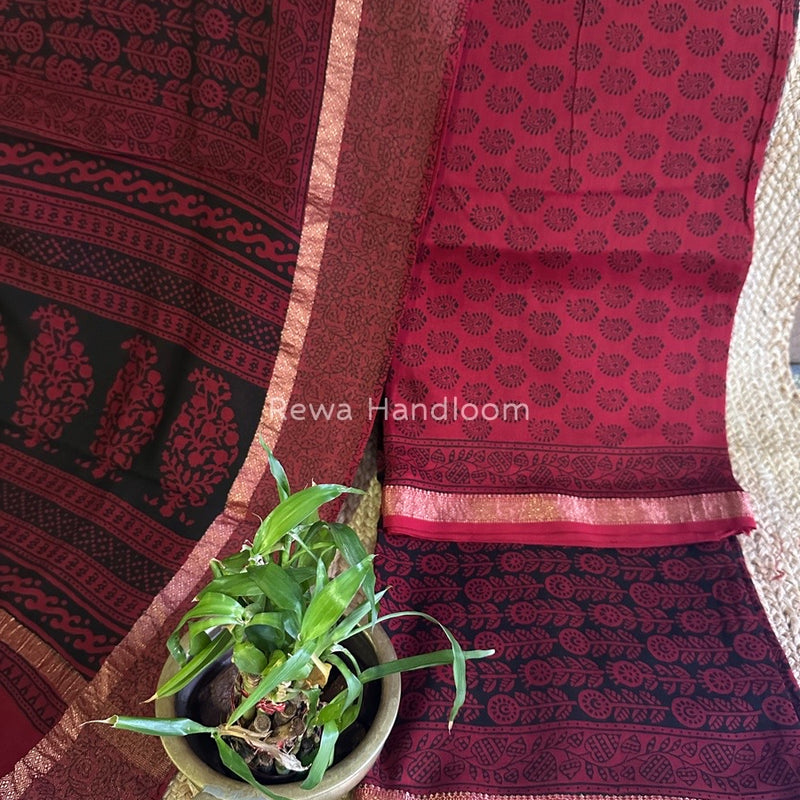 Maheshwari Bagh Print Suit
