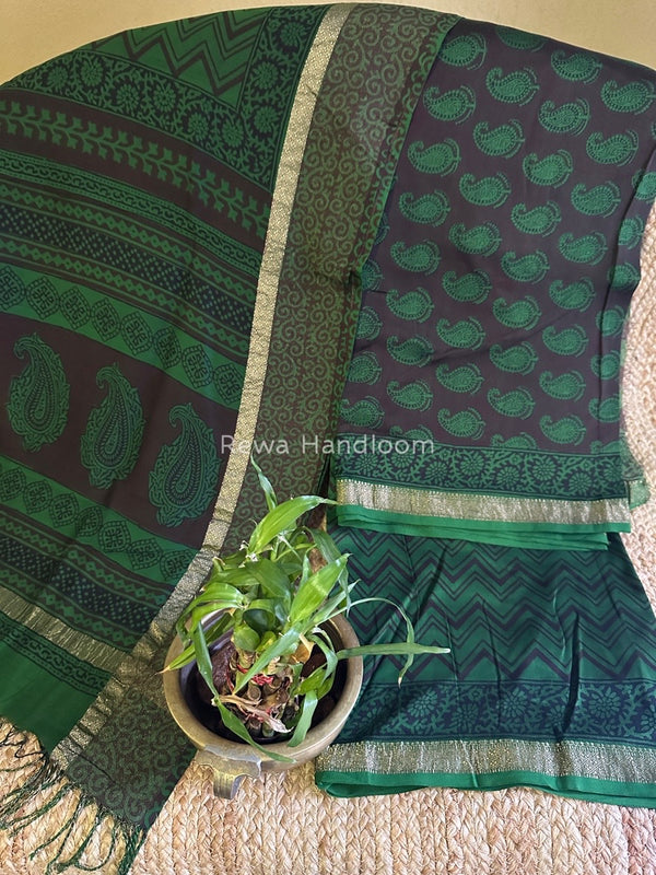 Maheshwari Bagh Print Suit