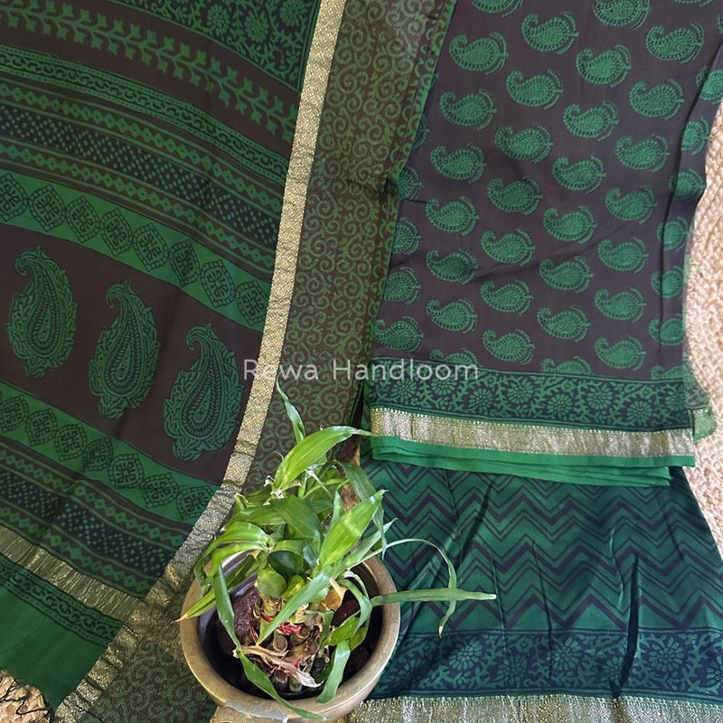 Maheshwari Bagh Print Suit