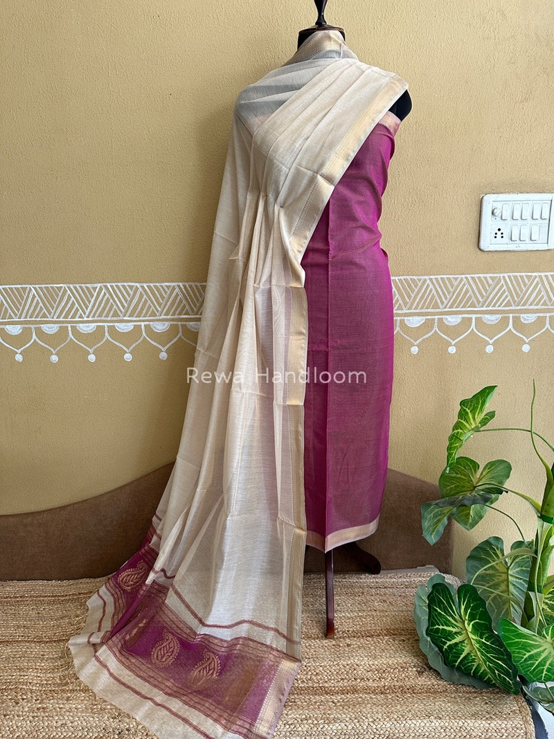 Maheshwari Tissue Buta Dress Material