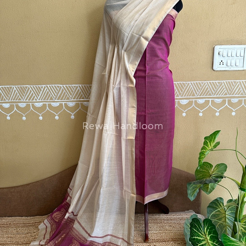 Maheshwari Tissue Buta Dress Material