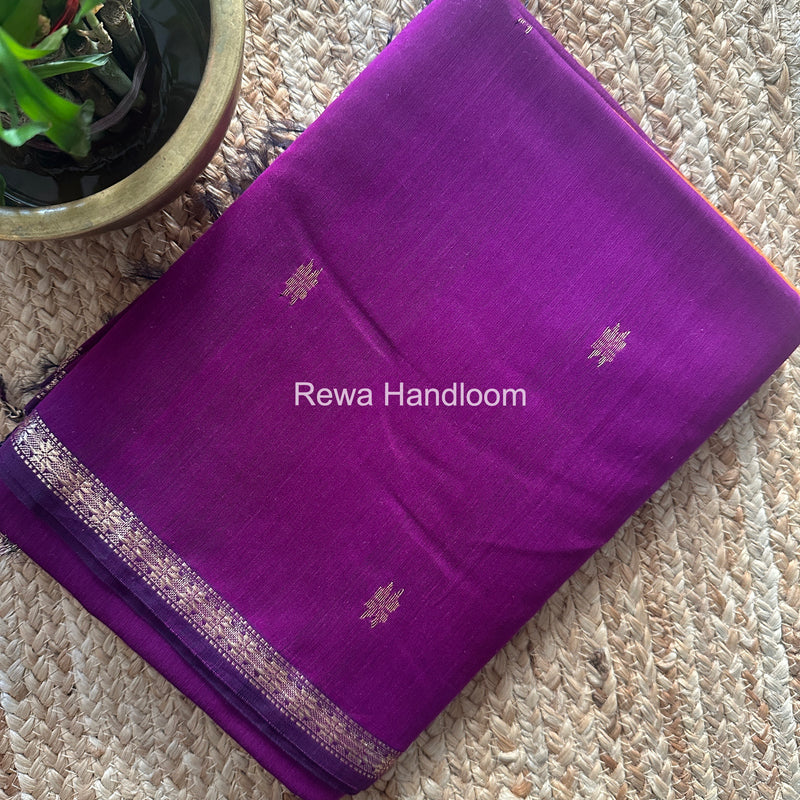 Magenta Star Butti Maheshwari Saree SSB05