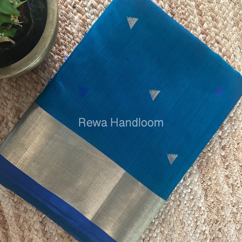 Morpankhi Zari Butti Maheshwari Saree SB0144