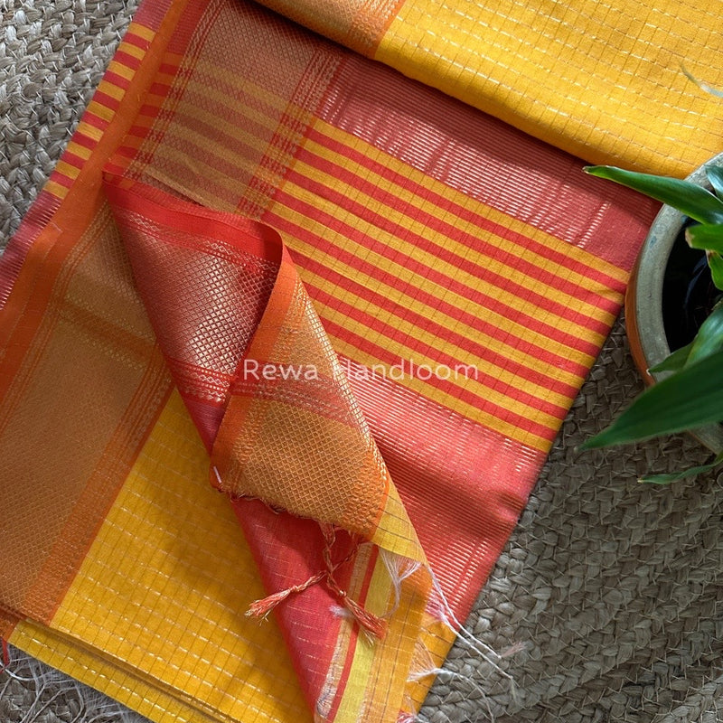 Maheshwari Zari Checks Saree