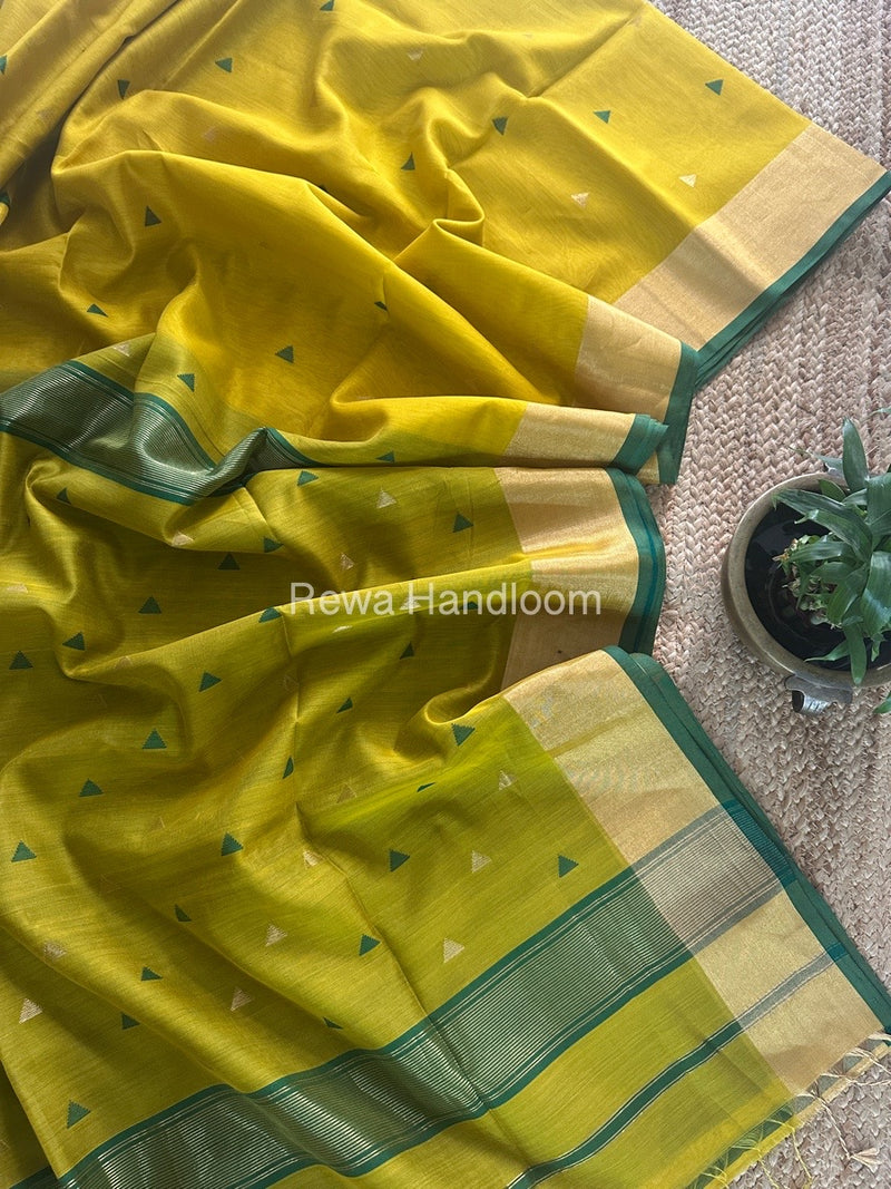  Zari Butti Maheshwari Saree