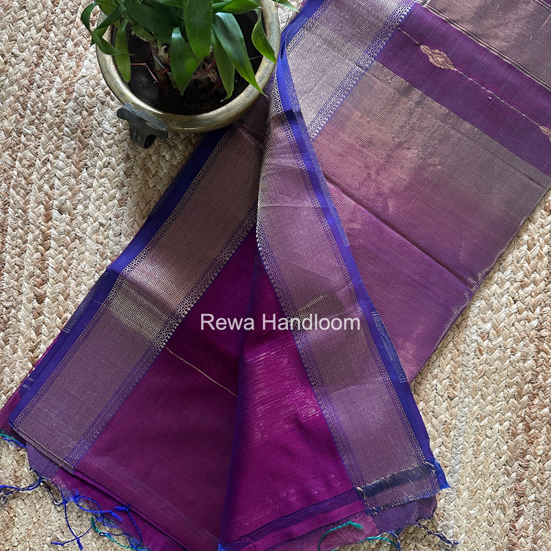 Maheshwari Purple Shaded Butta Saree BLSS034
