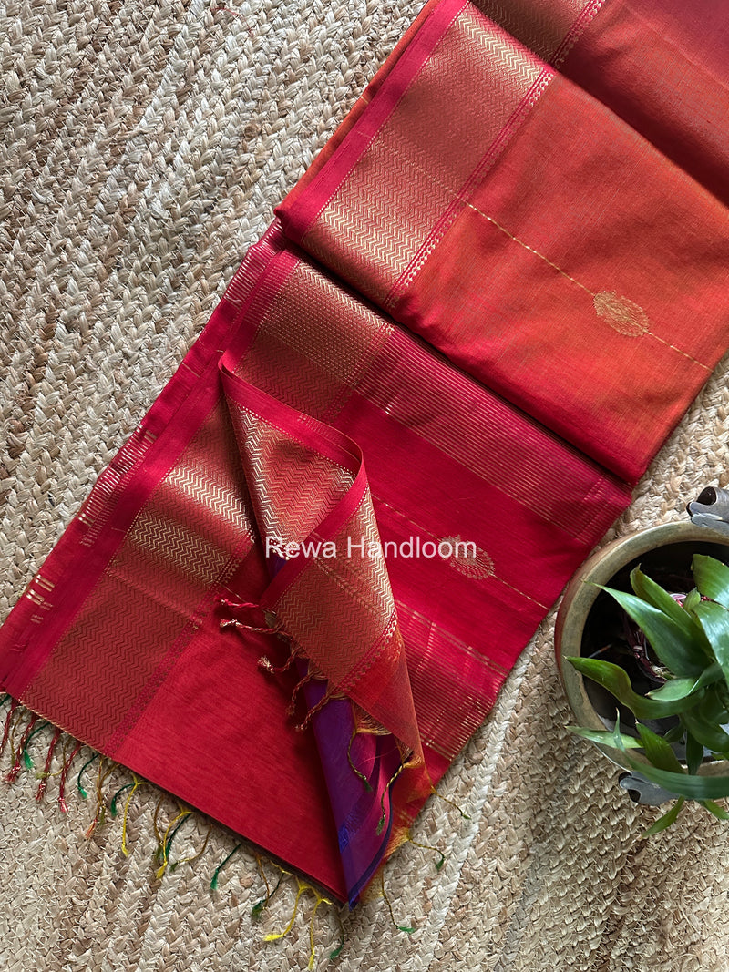 Maheshwari Shaded Butta Saree