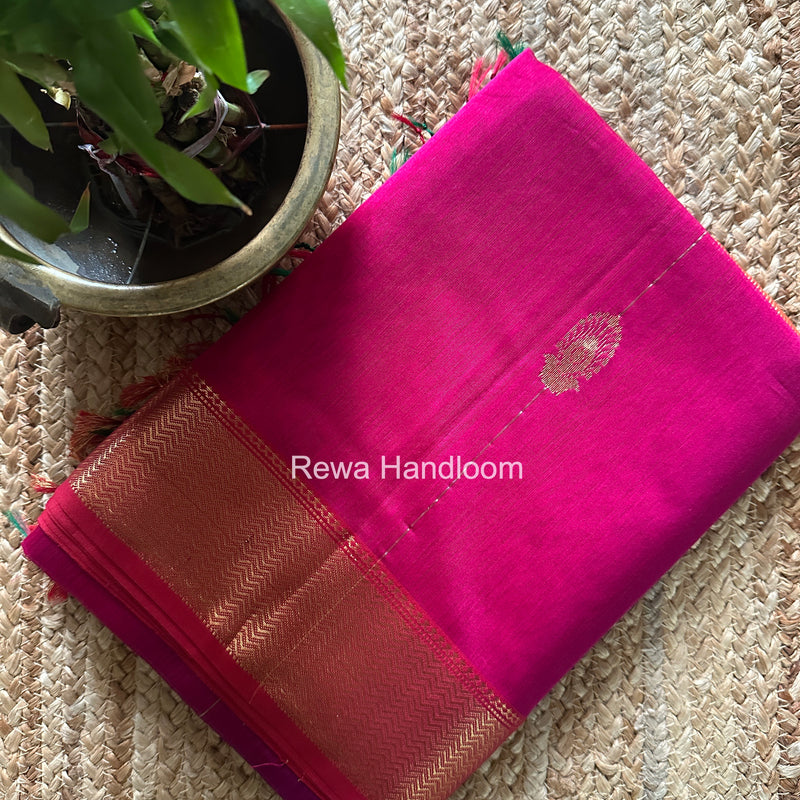 Maheshwari Magenta Shaded Butta Saree BLSS036