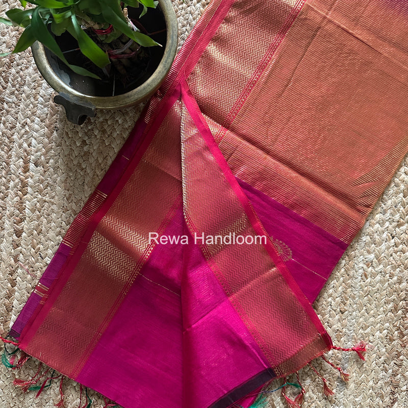 Maheshwari Magenta Shaded Butta Saree BLSS036