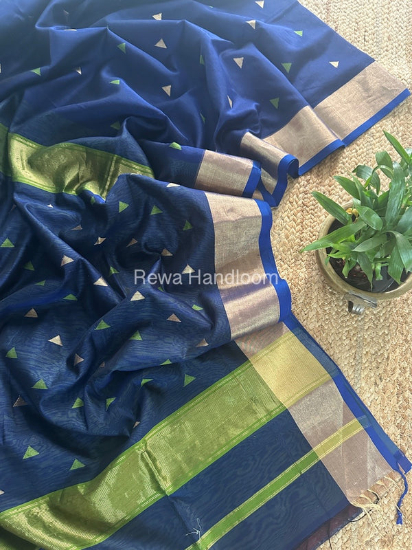  Zari Butti Maheshwari Saree