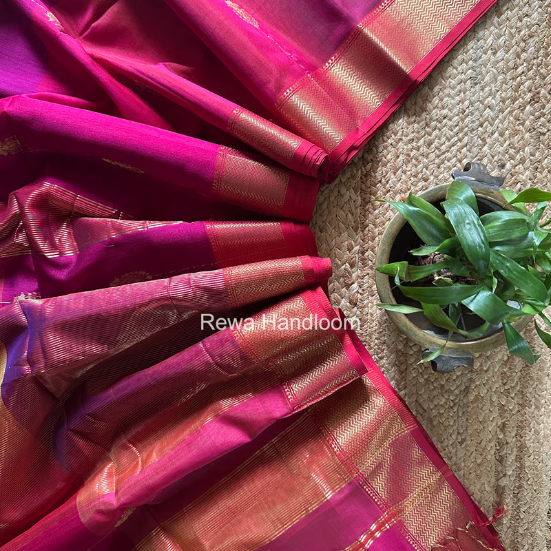 Maheshwari Magenta Shaded Butta Saree BLSS036