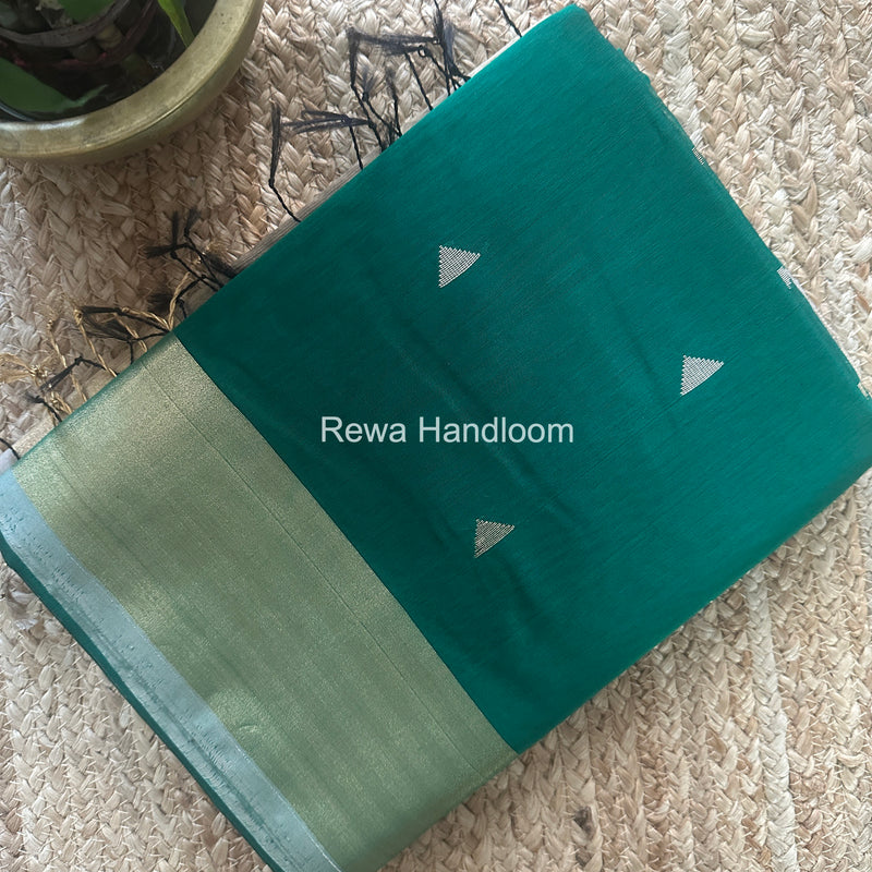  Green Triangle Butti Maheshwari Saree SB0180