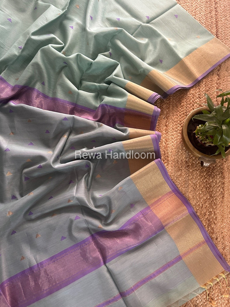  Zari Butti Maheshwari Saree