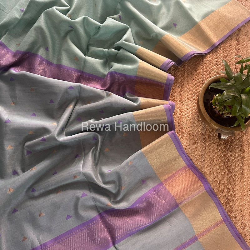  Zari Butti Maheshwari Saree