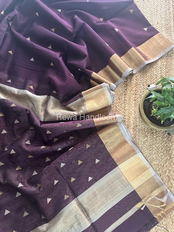  Zari Butti Maheshwari Saree